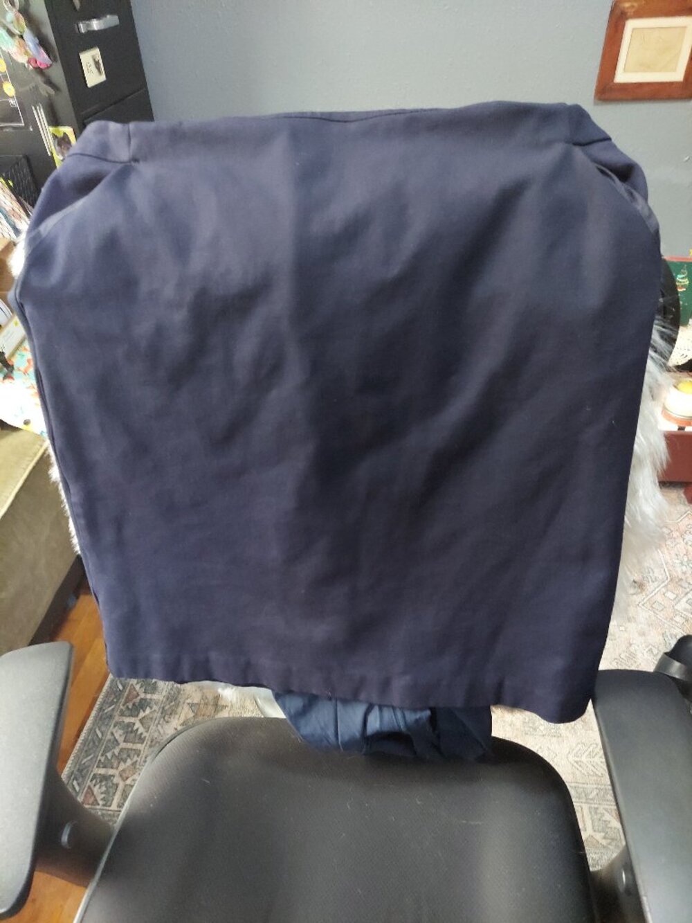 Navy work skirt